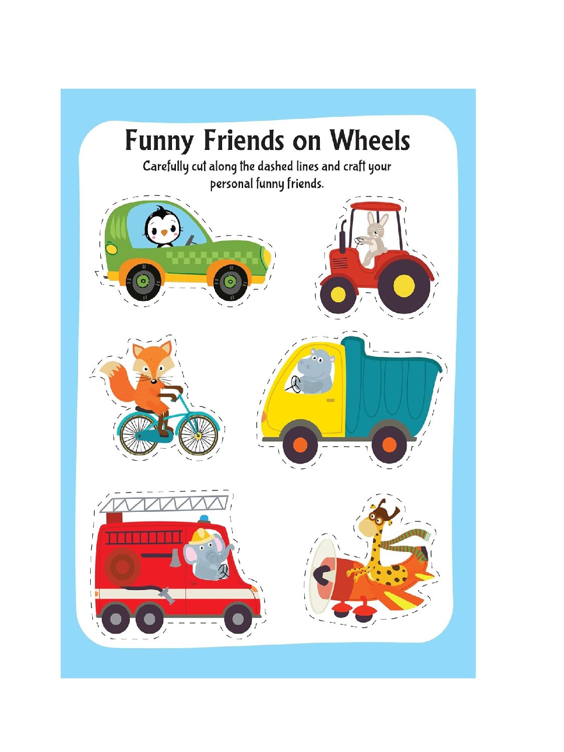 Ultimate Vehicles Scissors Skills Activity Book for Kids