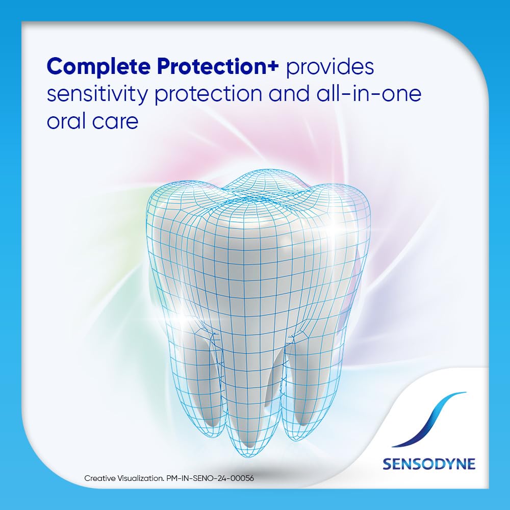 Sensodyne Toothpaste Complete Protection+ | All-in-One Daily Sensitivity Protection Tooth Paste Pack of 1-70gm | Dentist Recommended |