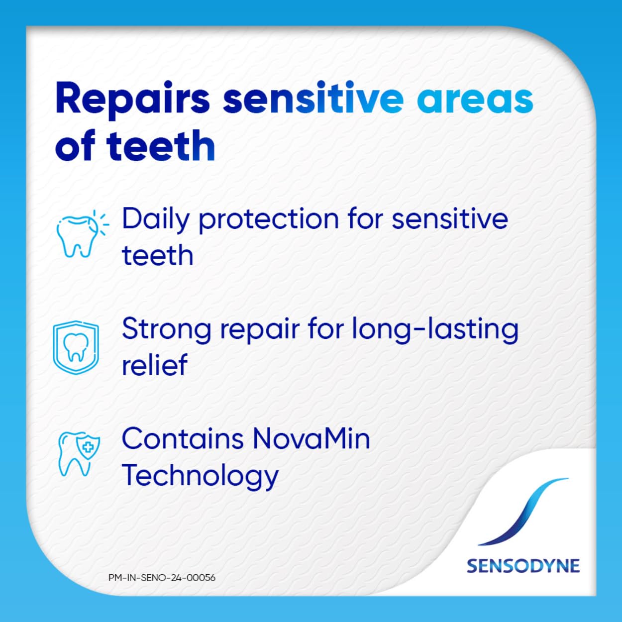 Sensodyne Toothpaste Repair and Protect | Tooth Paste for Daily Sensitivity Protection, Long-lasting Relief | Pack of 1 - 70gm | Fresh Taste | Dentist Recommended