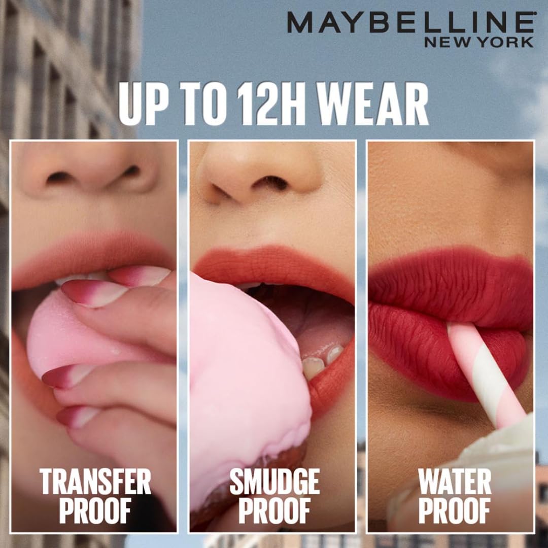 Maybelline New York Super Stay Teddy Tint - Lip and Cheek Color, Keep It Cozy, 5ml | Teddy Soft Matte up to 12Hr |Multi Use |Comfortable Long wear formula |Buildable |Natural flushed look in one swipe