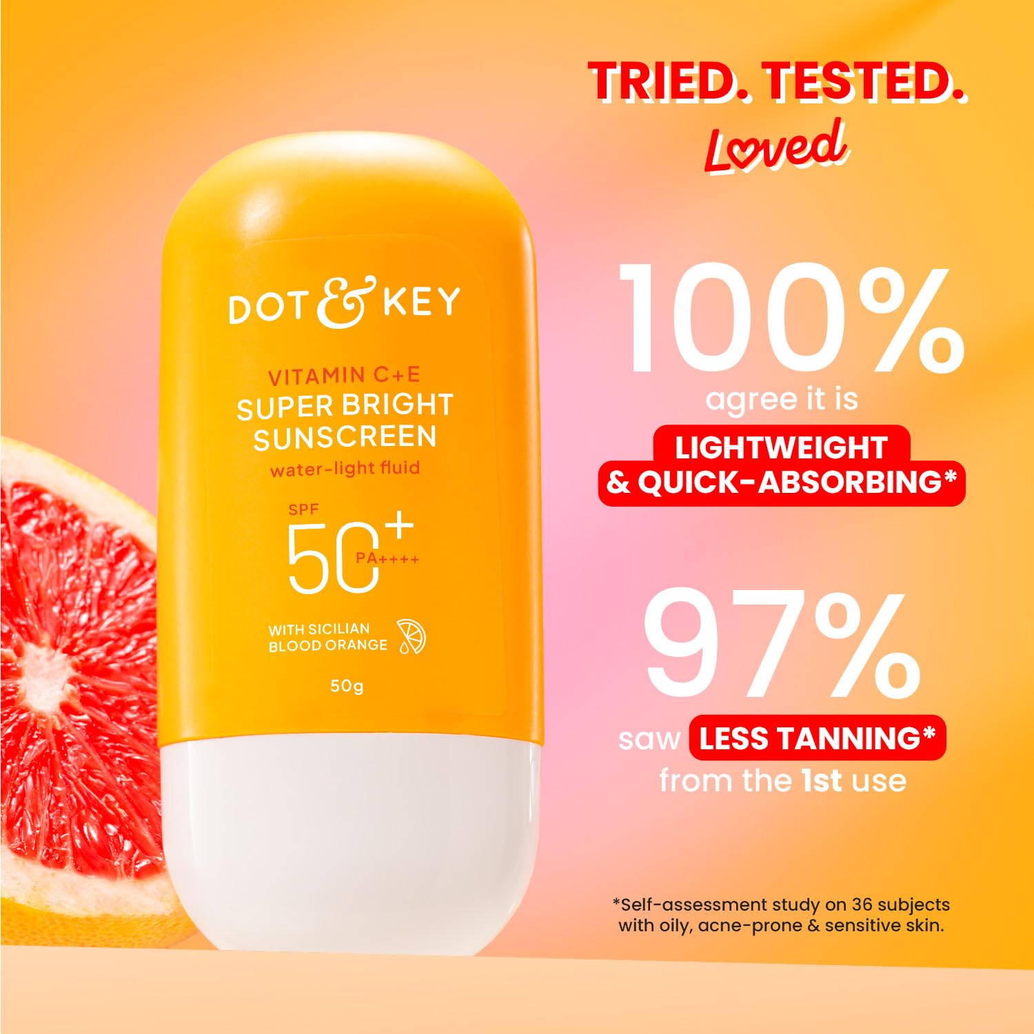 Dot & Key Vitamin C + E Super Bright Sunscreen Spf 50 - 50 gm