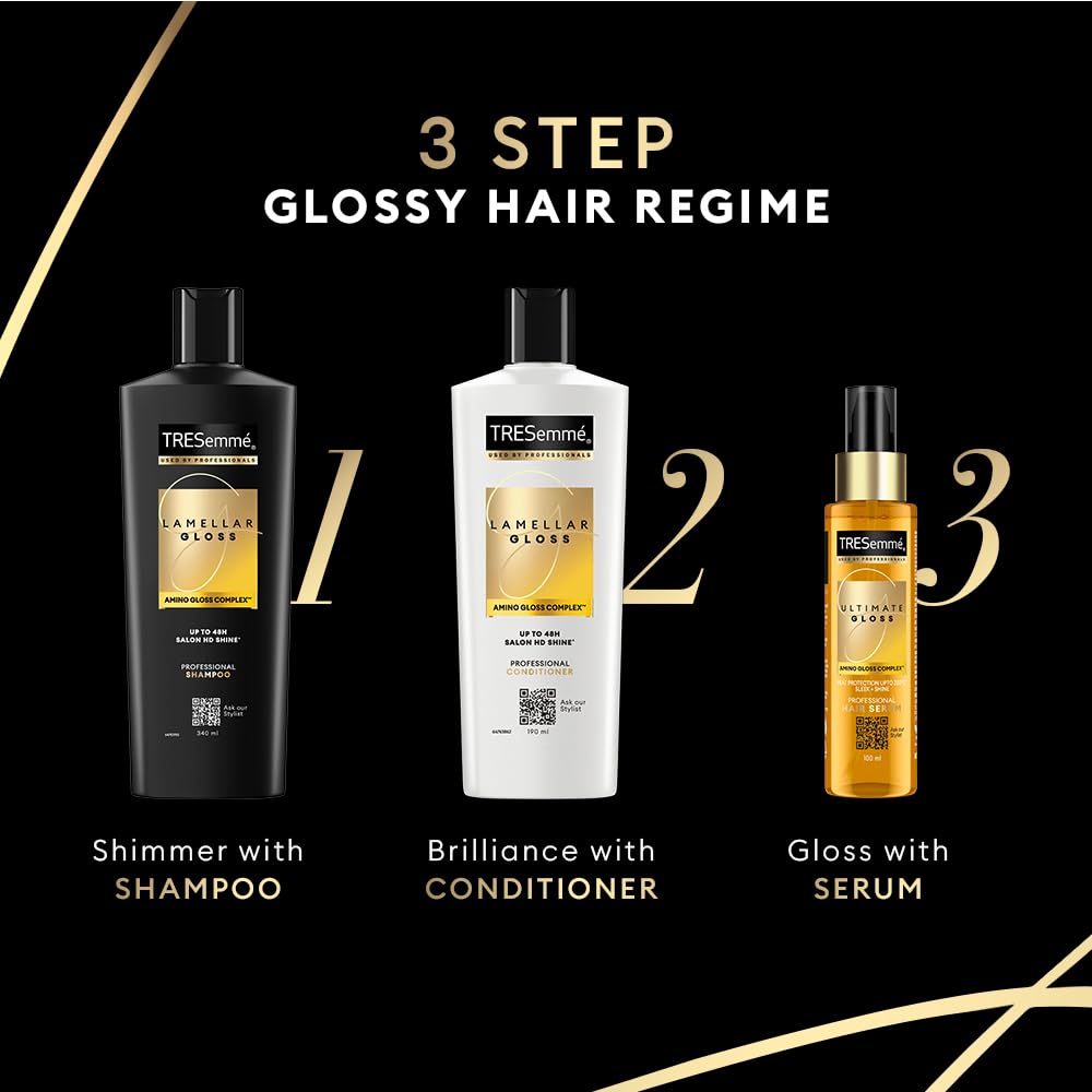 TRESemme Lamellar Gloss Shampoo 340 ml, With Amino Gloss Complex |