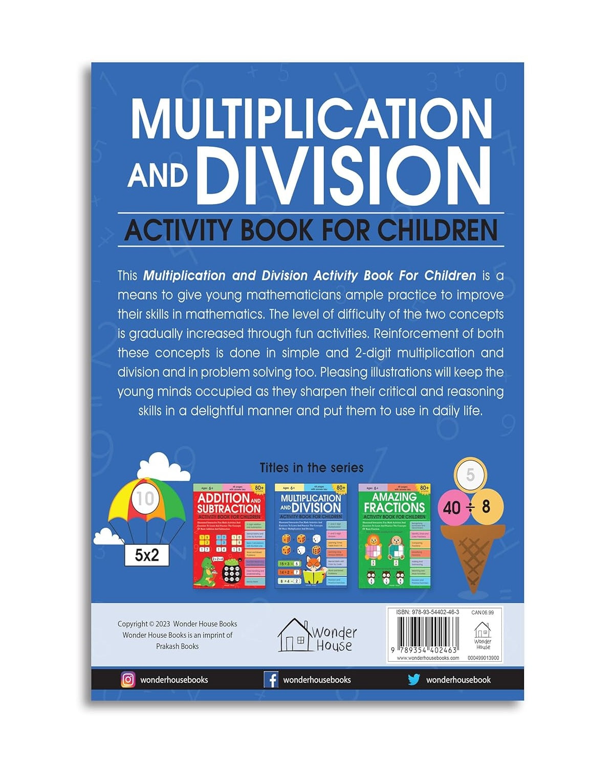 Multiplication and Division Activity Book for Children 80+ Engaging Activities to Build Math Fluency | Paperback