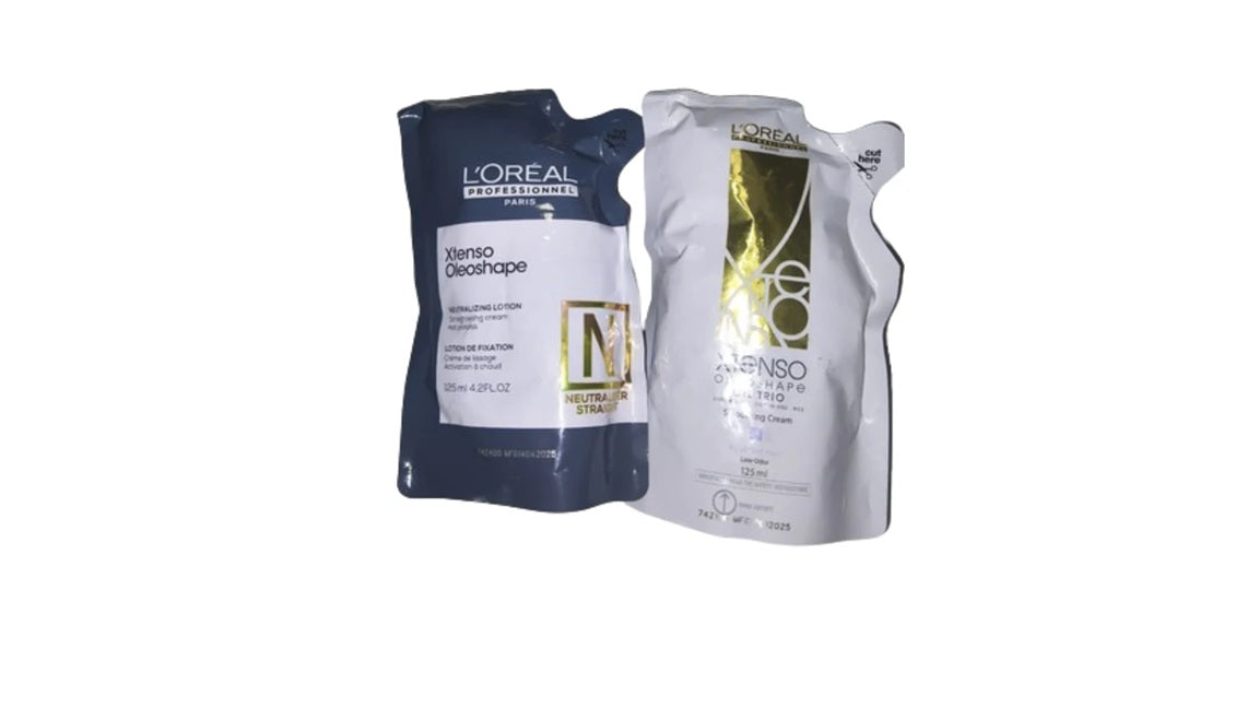 LOreal Paris X-Tenso Oleoshape Smoothing and Neutralizing Straightening Hair Cream 125 ml + 125 ml