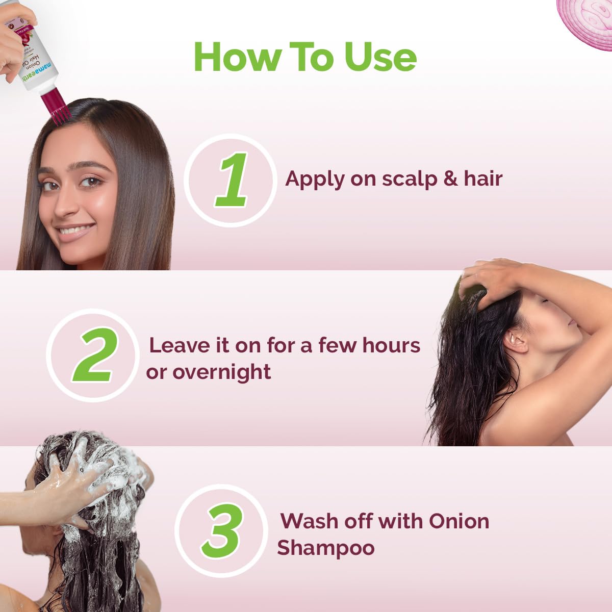Mamaearth Onion Hair Oil for Hair Growth & Hair Fall Control with Redensyl 150ml