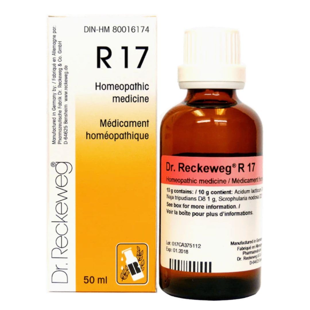 Dr Reckeweg R17 drops Homeopathic Medicine 22 ml for skin conditions skin care