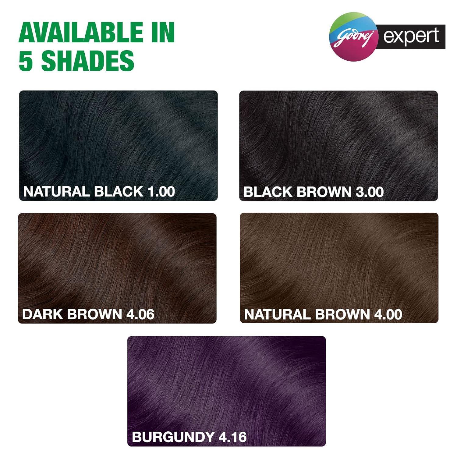 Godrej Expert Rich Creme Hair Colour Sachet - Pack of 4 Natural Brown 4.00 (80g+80ml) | with Aloe Vera & Milk Protein | No Ammonia