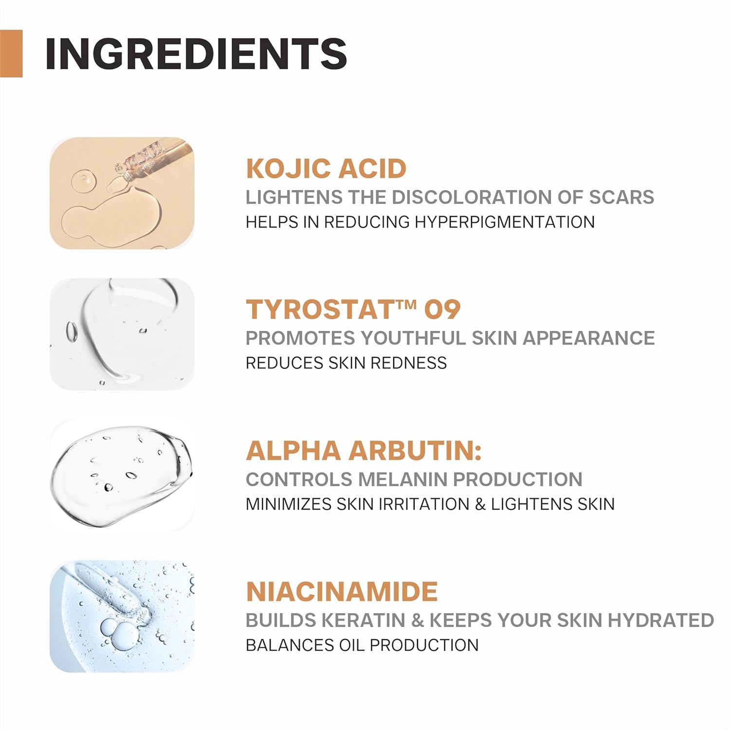 DERMATOUCH Kojic Acid 2% Brightening Cream with Niacinamide & Tyrostat | For Pigmentation, Blemishes, Dark Spots & Hyperpigmentation | Non-Greasy | Dermatologist Tested | 30g