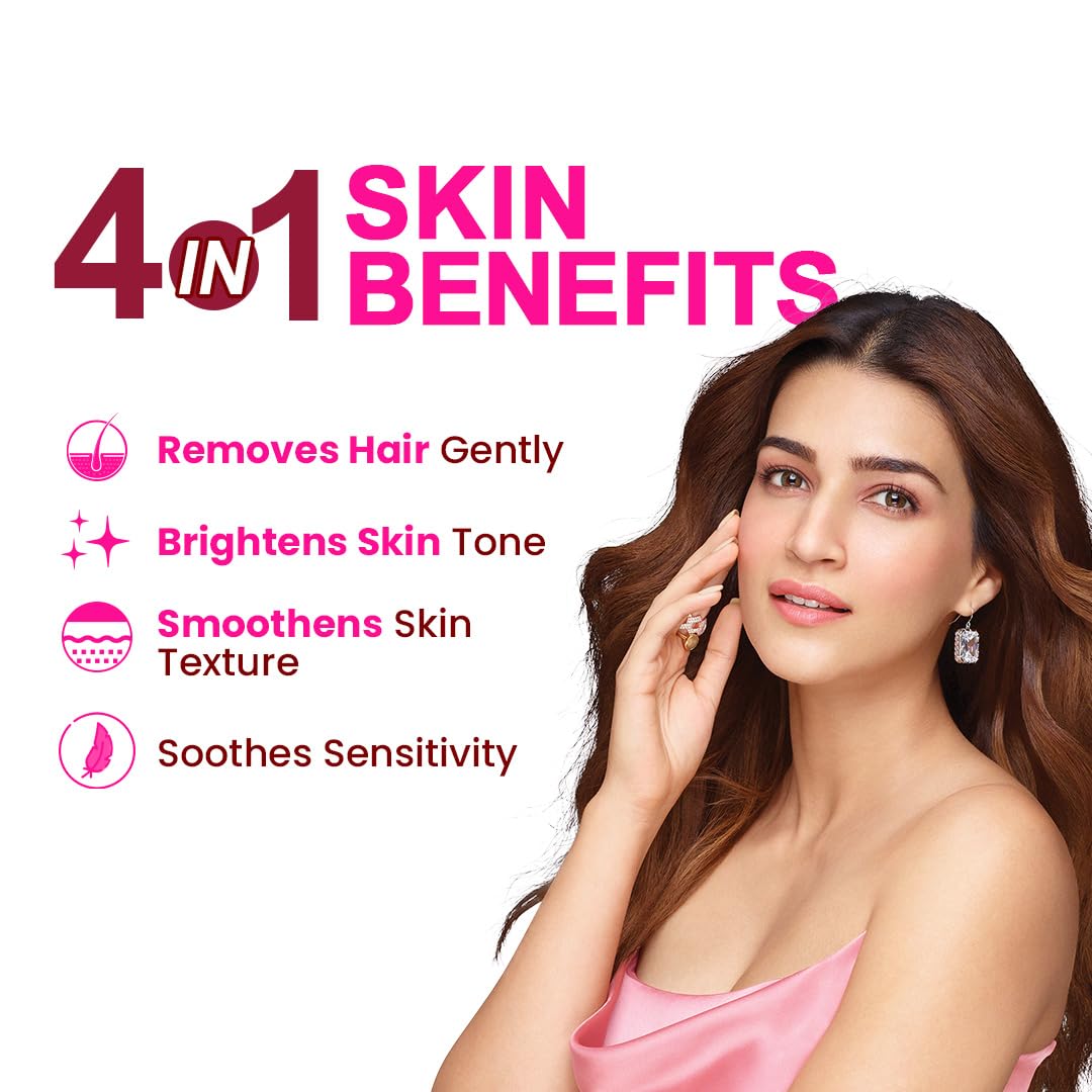 Fem Fairness Naturals Rose Hair Removal Cream - 180g (120g + 60g Free) | For Sensitive skin