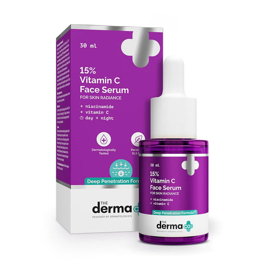 The Derma Co 15% Vitamin C Face Serum For Skin Radiance - 30 ml