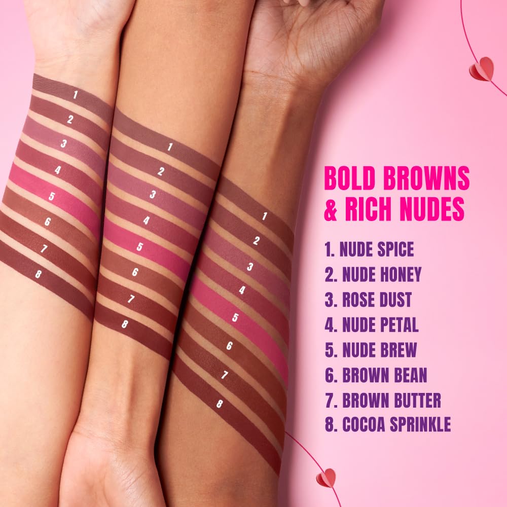 Elle18 Matte Max Liquid Lipstick - Red Ribbon, for Smooth Lips, with Hyaluronic Acid & Vitamin E, Blur Matte Finish, Transferproof & Smudgeproof - 6ml