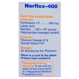 Norflox 400 Tablet – 10 Tablets for Lactobacillus Bacterial