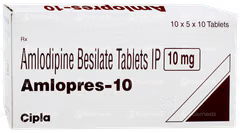 Amlopres 10mg Tablet – 10 Tablets For Hypertension (high blood pressure)