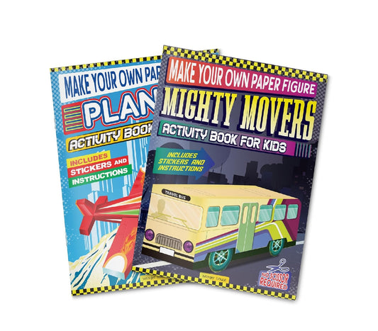 Make Your Own Paper Figure – Mighty Movers & Planes  Combo of 2 Books