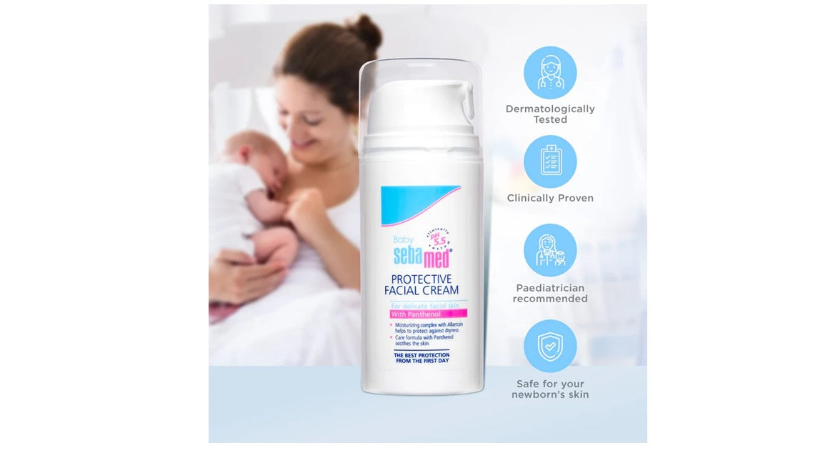 Sebamed Baby Protective Facial Cream With Vitamin E For Soft Skin 50 ml