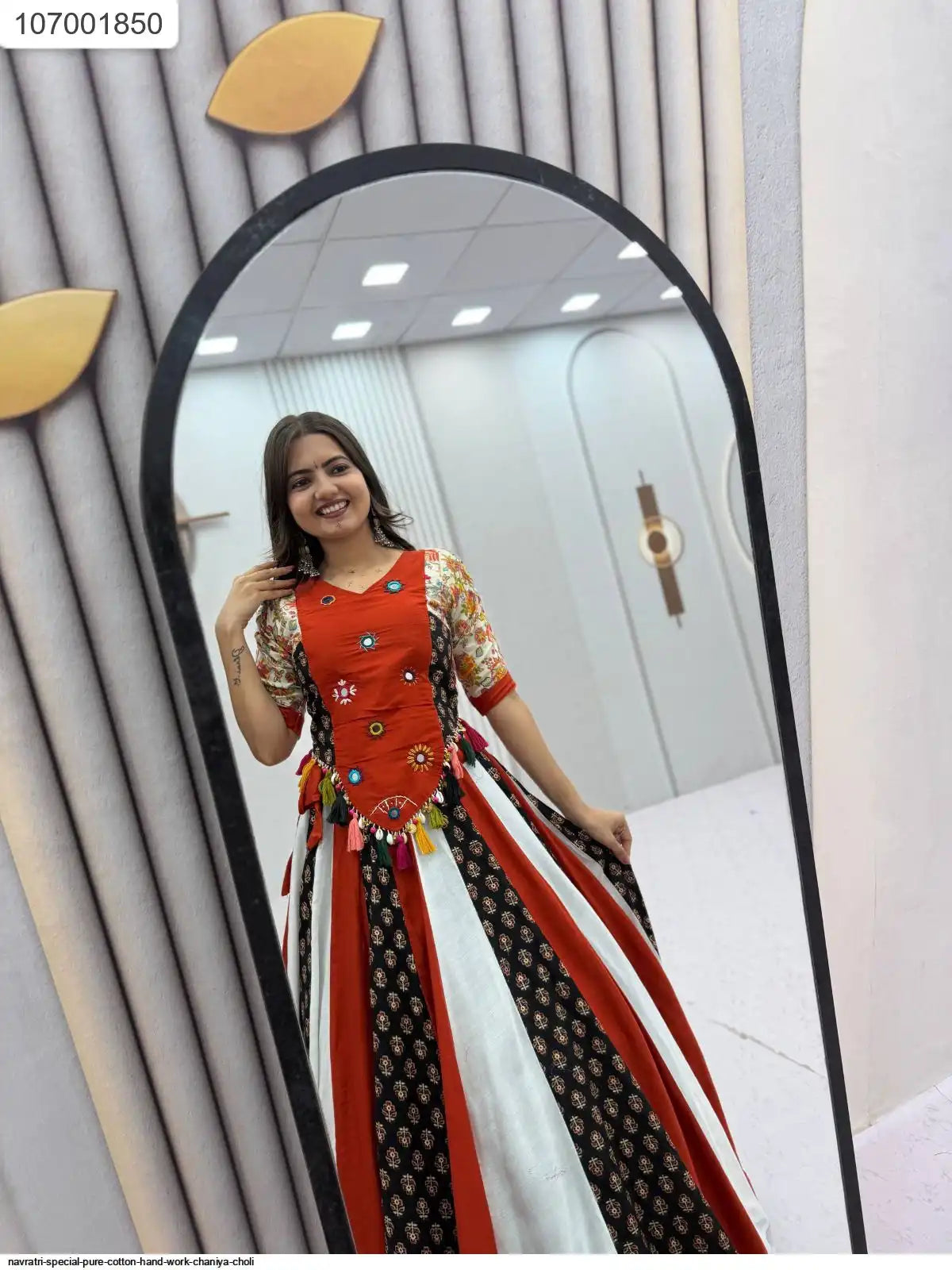 NAVRATRI SPECIAL PURE COTTON HAND WORK CHANIYA CHOLI