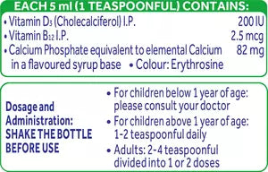 Ostocalcium B12 Suspension (Banana Flavor Syrup - 200ml)