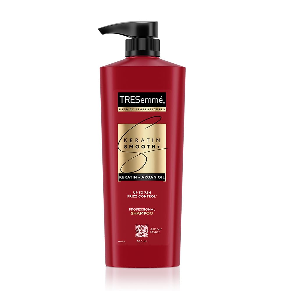 TRESemme Keratin Smooth+ Shampoo 580ml With Keratin Protein and Argan Oil