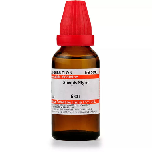 Dr Willmar Schwabe India Sinapis Nigra Mother Tincture (Q) (30ml) for cough eczema vomiting nausea