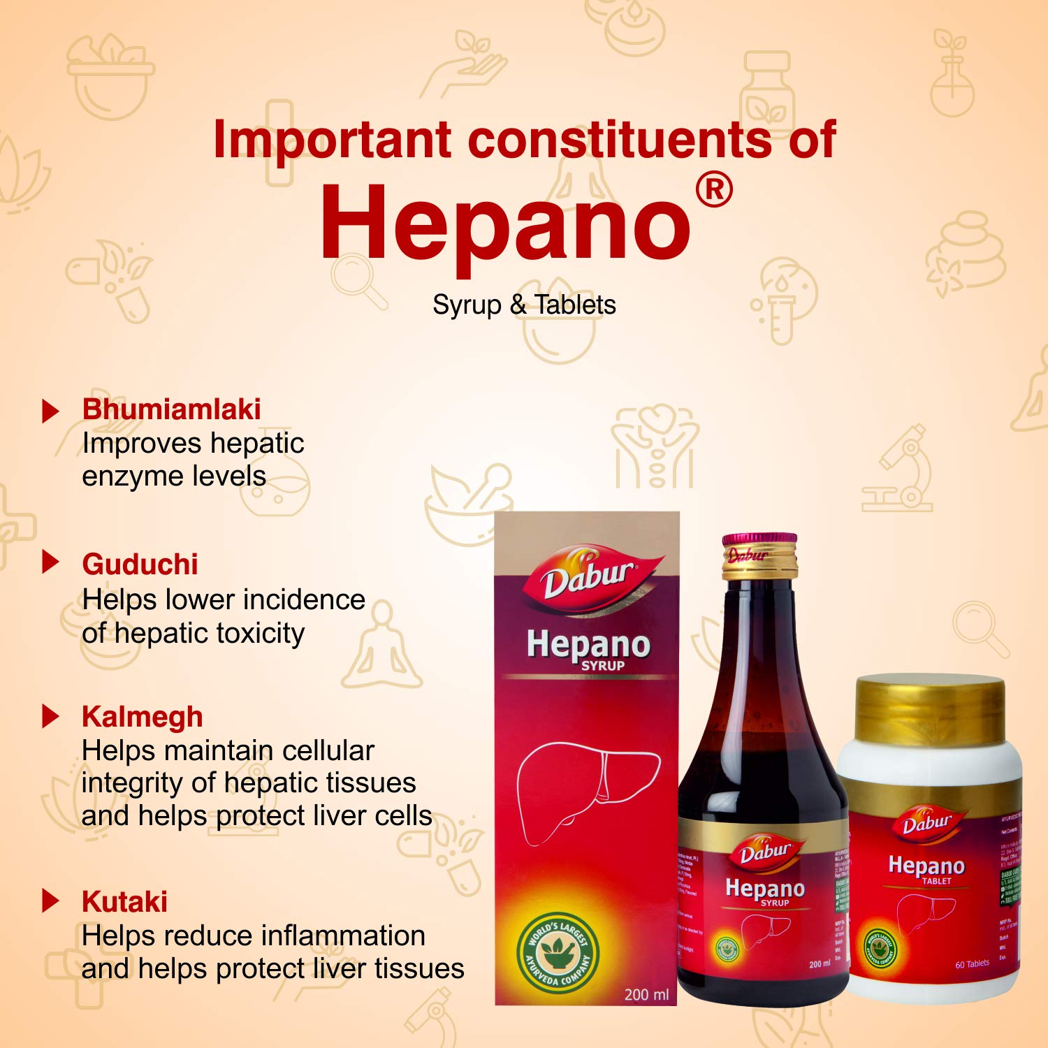 Dabur Ayurvedic Hepano Syrup (200ml)