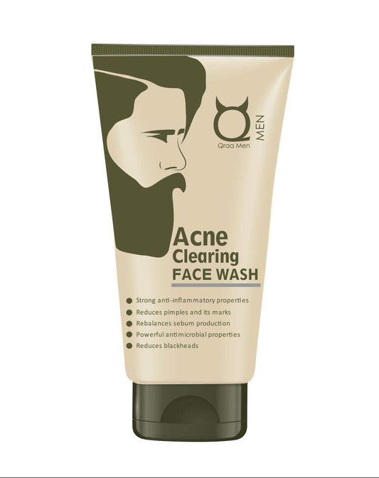 QRAA Men Intense Acne Clearing Face Wash/Cleanser, 100 g