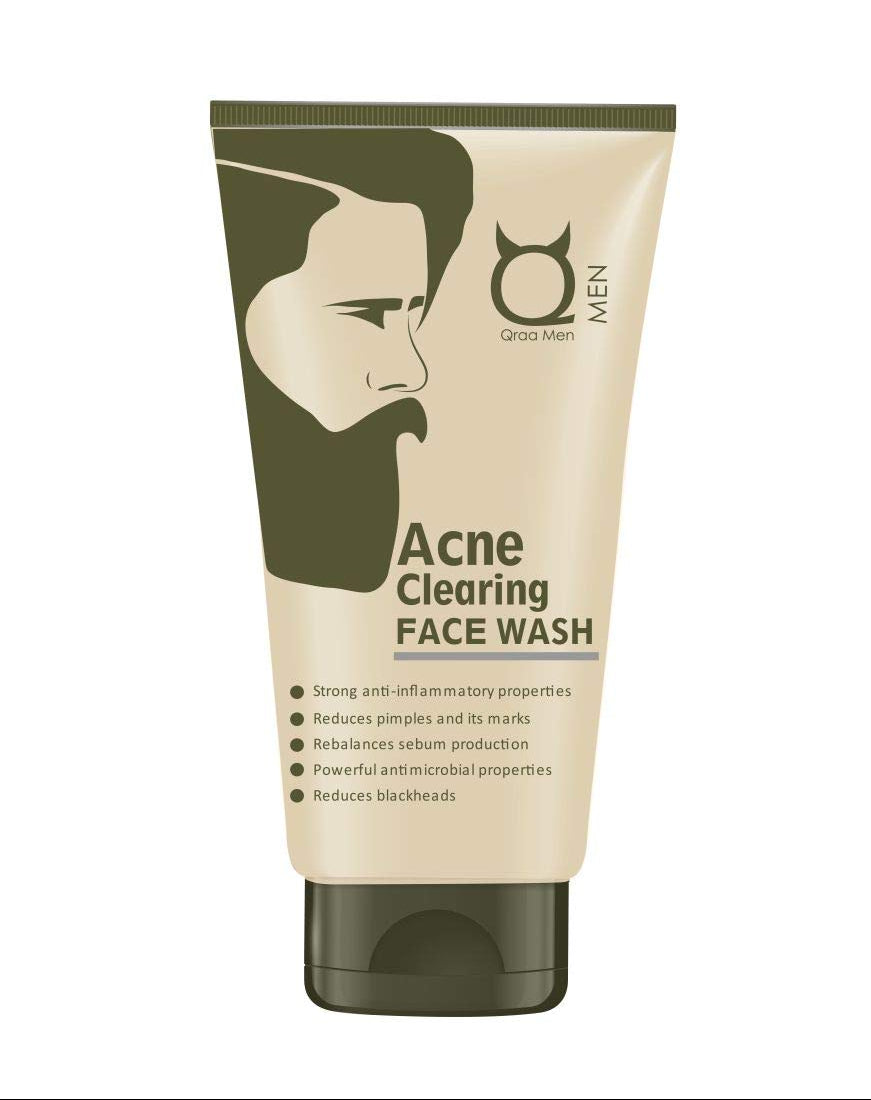 QRAA Men Intense Acne Clearing Face Wash/Cleanser, 100 g