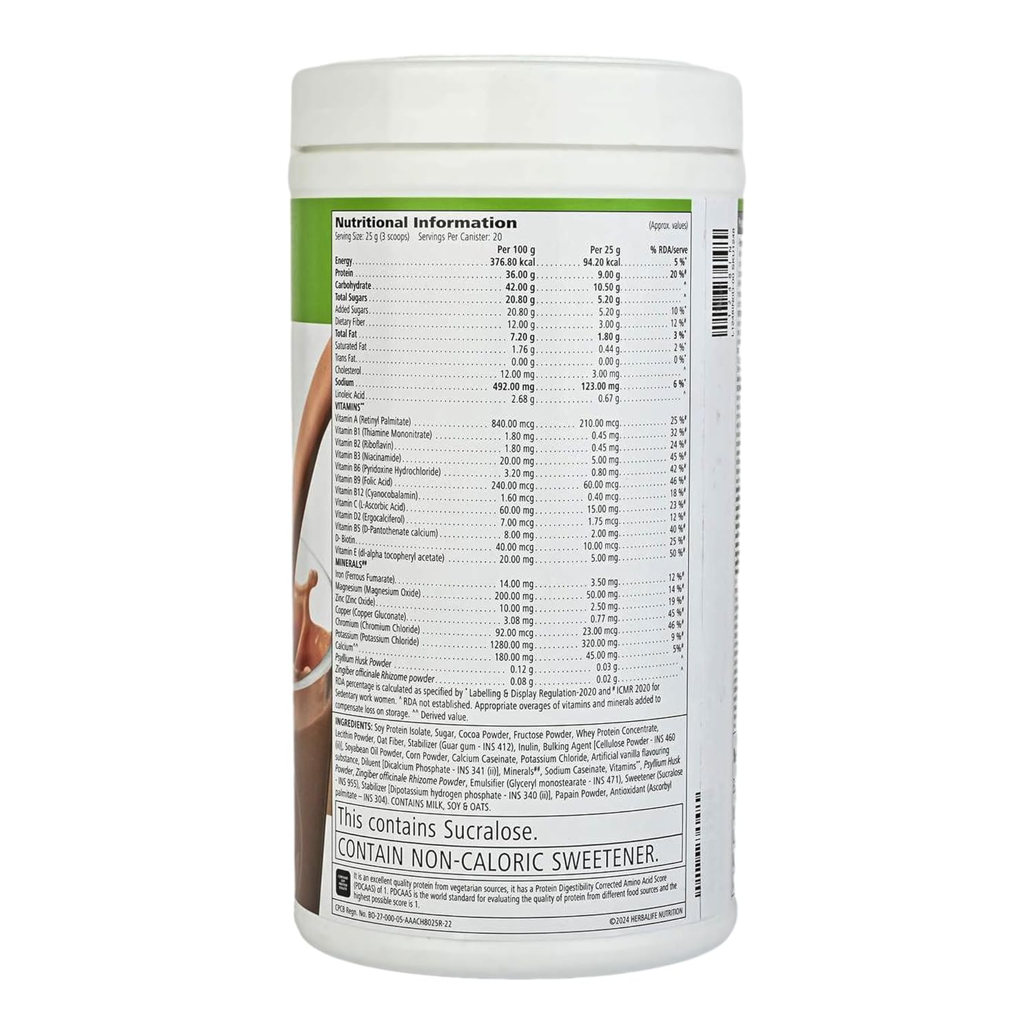 Herbalife Formula 1 - Nutritional Shake Mix - Chocolate Flavour - 500 gm