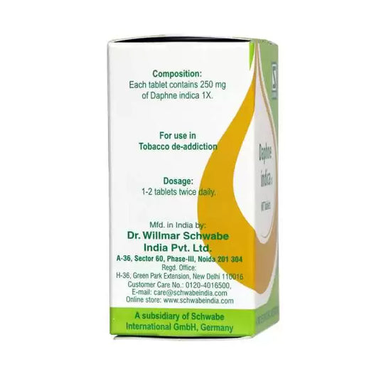 Dr Willmar Schwabe India Homoeopathic Daphne Indica 1X Tablets (20g) for sleeping disorders Anxiety depression