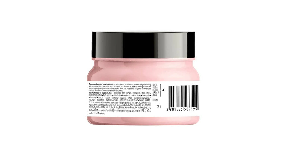 LOreal Paris Vitamino Color Hair Mask With Resveratrol For Color-Treated Hair, Serie Expert - 250 gm