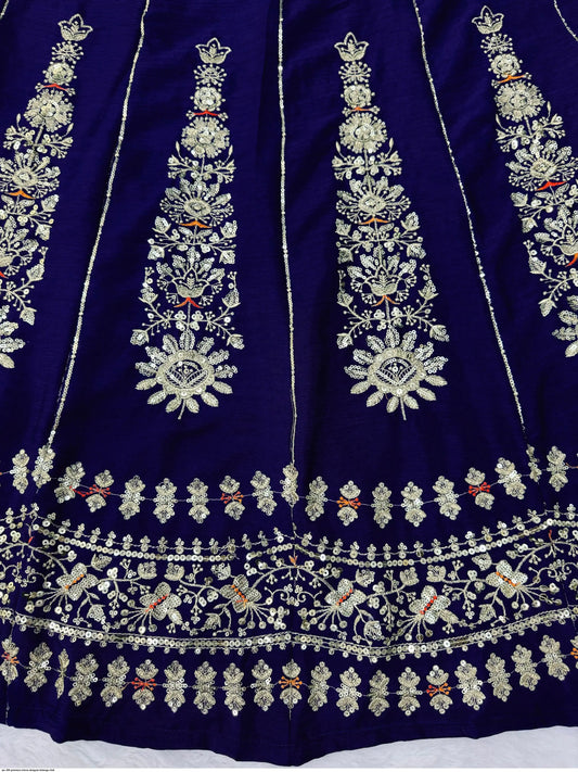 QRC 405 PREMIUM CHINON DESIGNER LEHENGA CHOLI