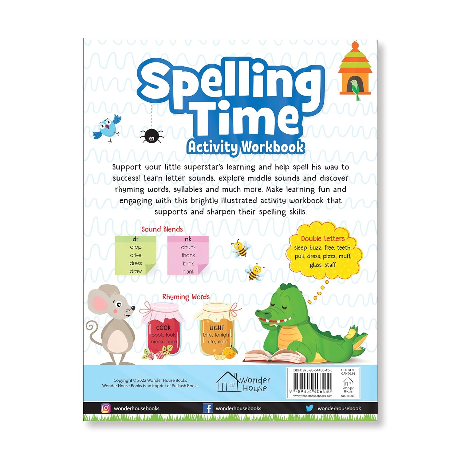 Spelling Time- Activitiy Workbook for Kids (Ages 6-8) I Vocublary Building I Writing Practice I Paperback