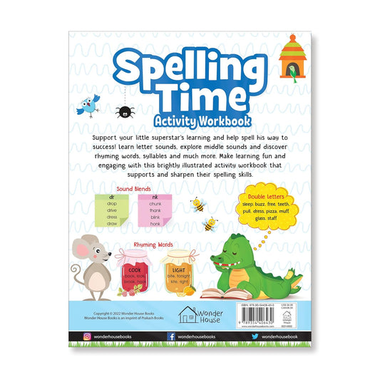 Spelling Time- Activitiy Workbook for Kids (Ages 6-8) I Vocublary Building I Writing Practice I Paperback