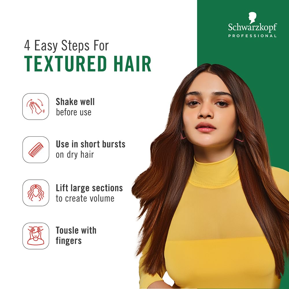Schwarzkopf Professional OSiS+ Texture Craft Dry Texture Hair Styling Spray Mist I Non Crispy Hair With a Natural Shine I Vegan | Fine Dry Spray Mist | Flexible hold | 300 ml