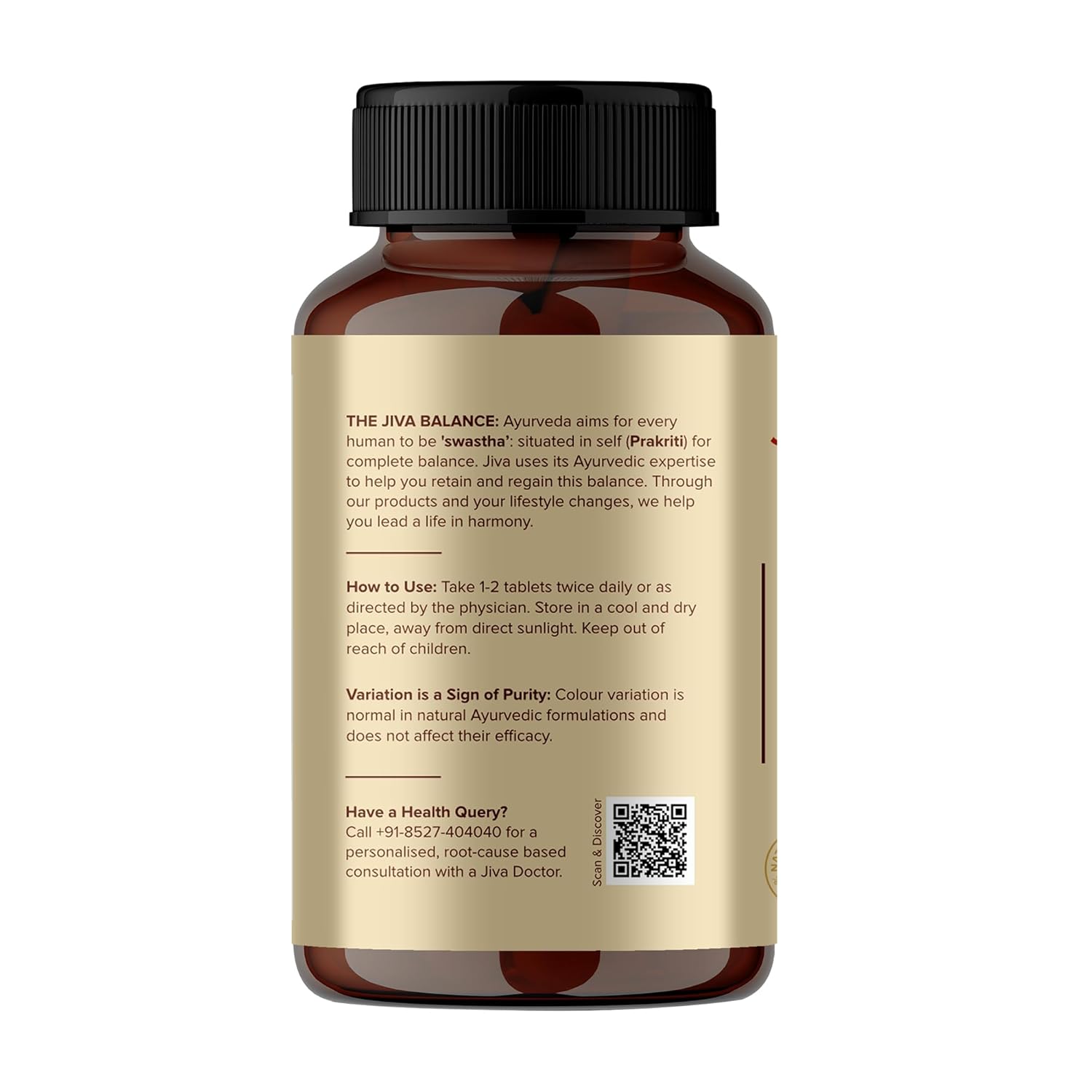 Jiva Ayurvedic Stress Free Tablets (120 Tablets)