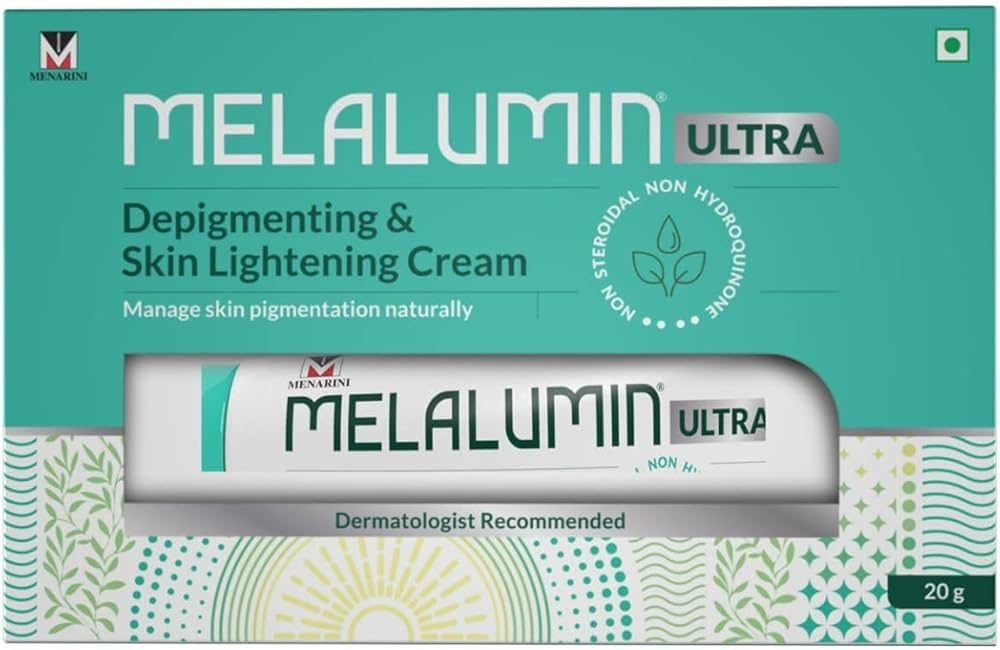Melalumn Ultra Advanced Depigmenting - Fastest Skin Lightening cream and Radiance-Enhancing Cream with Niacinamide, Glycolic Acid, Kojic Acid, and Arbutin for Hyperpigmentation Treatment and Even Skin Tone, 20g