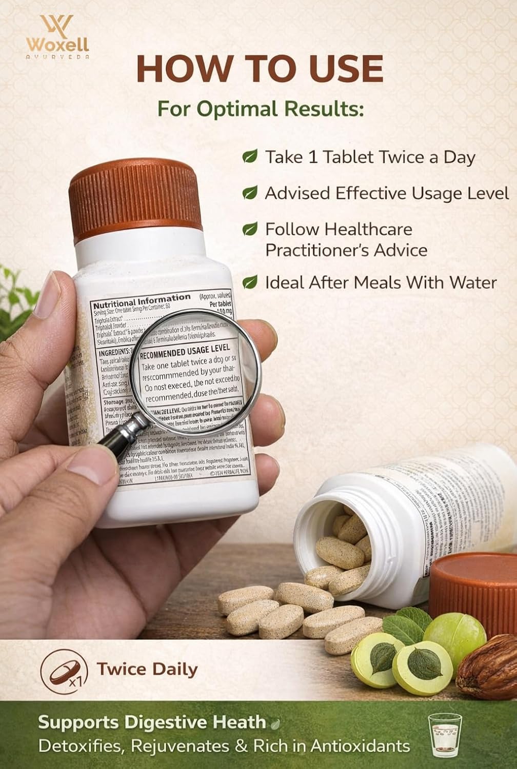 Herbalife Vritilife Triphala Tablets - 60 tabs