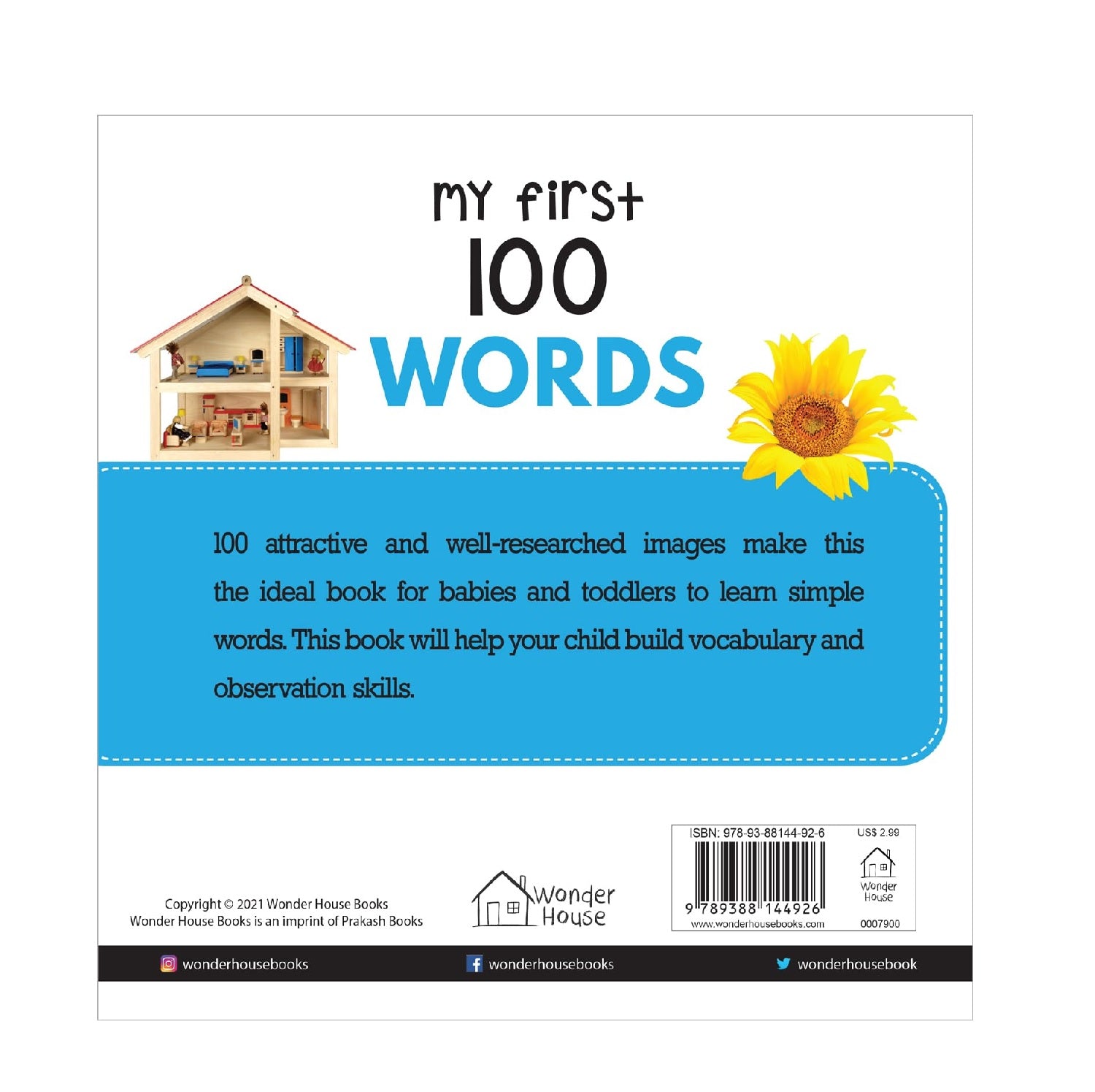 My First 100 Words : Early Learning Books for Children Hardcover  Book