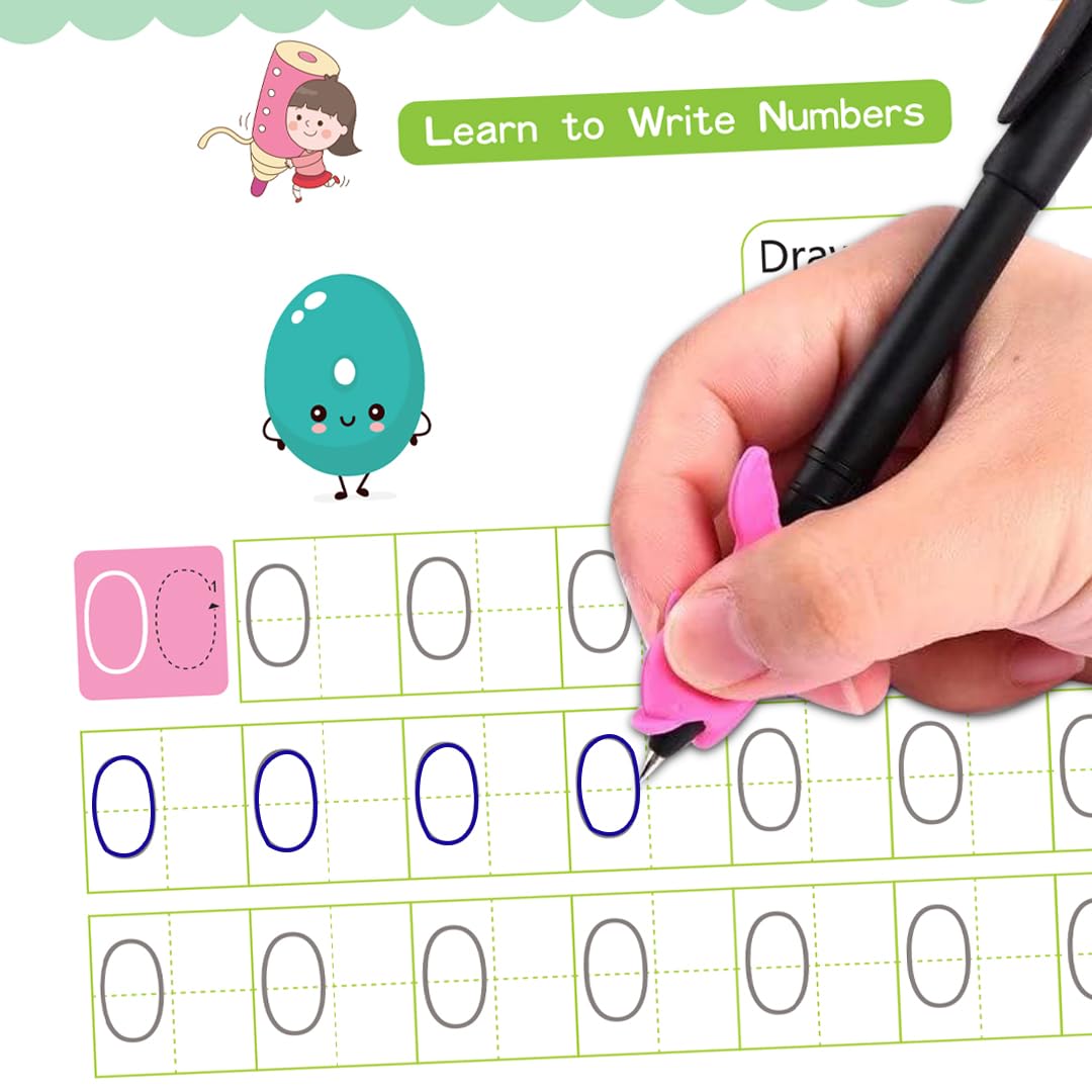 Wonder Magic – Pack of 4 Books Interactive Learning Set: Maths, Drawing, Numbers & Alphabet