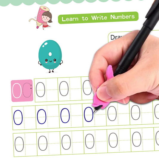 Wonder Magic – Pack of 4 Books Interactive Learning Set: Maths, Drawing, Numbers & Alphabet
