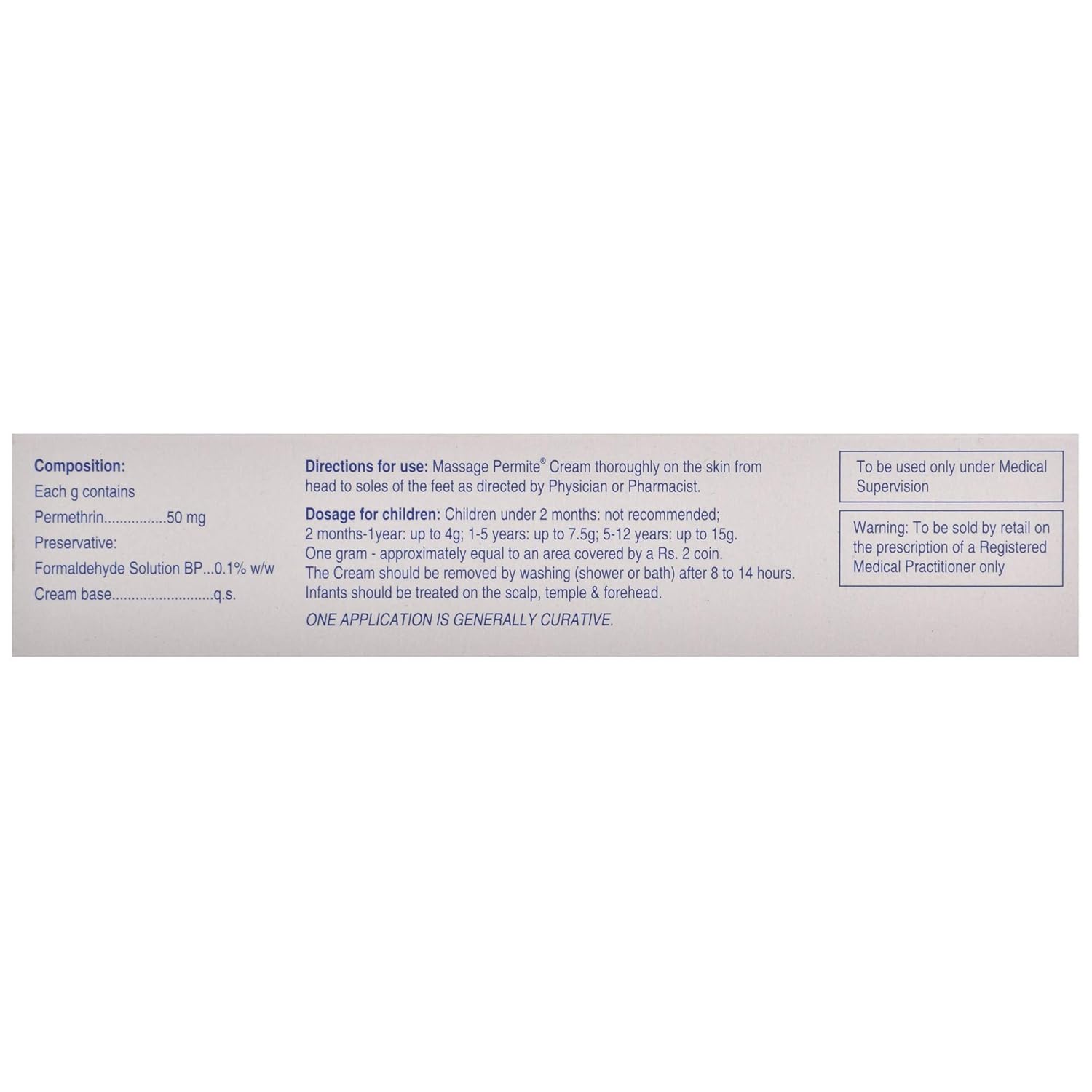 Permite 5 % Cream 60 gm (Permethrin Cream)