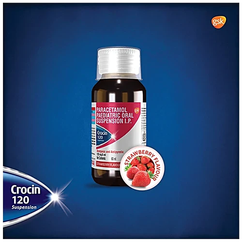 Crocin 120 Suspension Strawberry – 60 ml