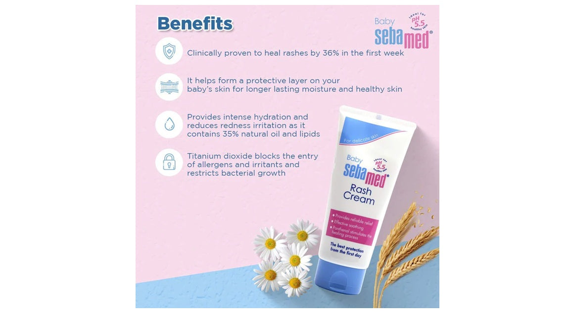 Sebamed Baby Rash Cream For Kids PH 5.5 100ML