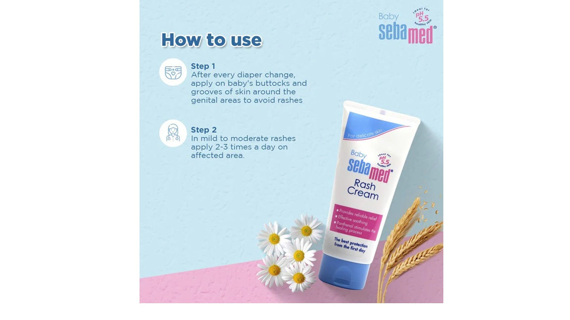 Sebamed Baby Rash Cream For Kids PH 5.5 100ML
