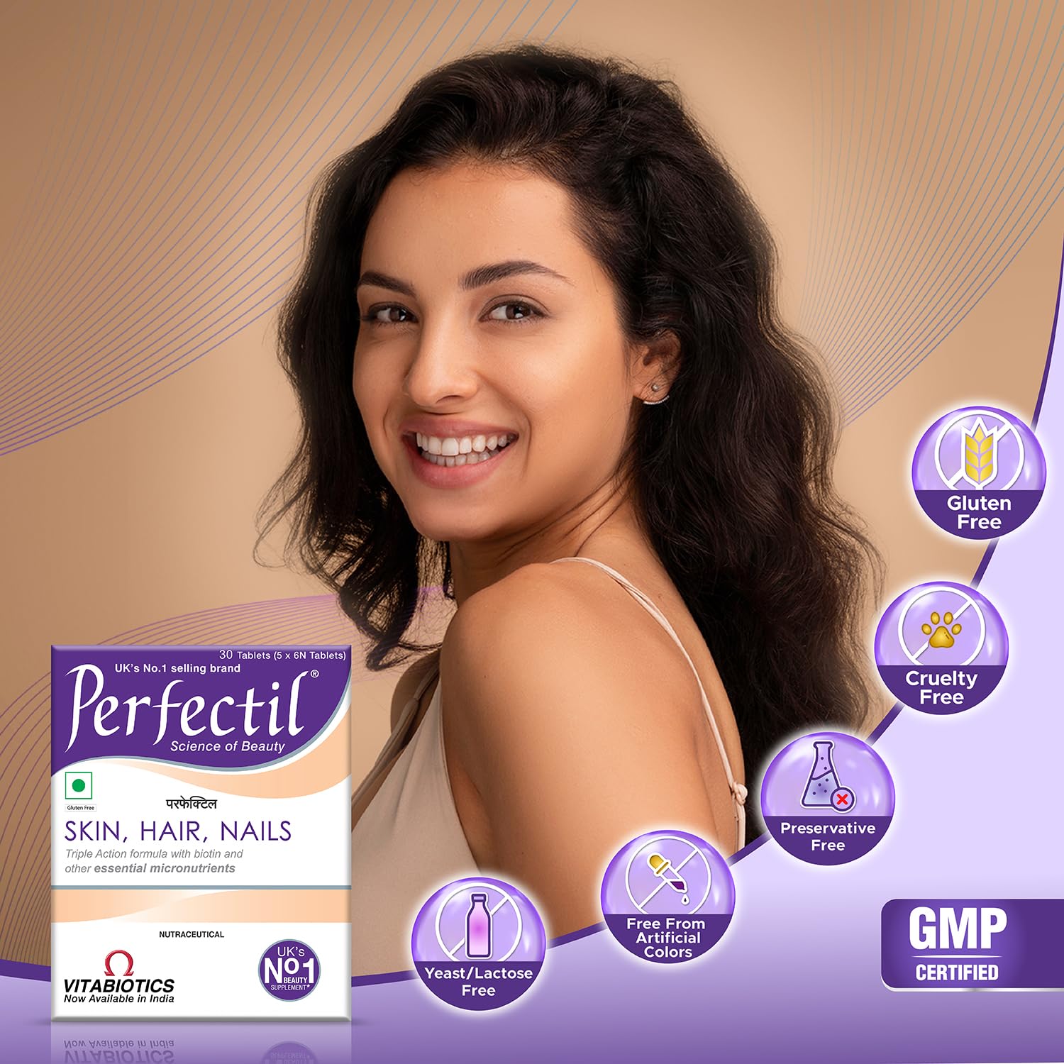 Perfectil Skin, Hair, Nail Supplement Tablet – 30 Tablets