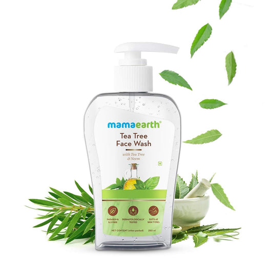 Mamaearth Tea Tree Face Wash for Acne & Pimples - 250 ml