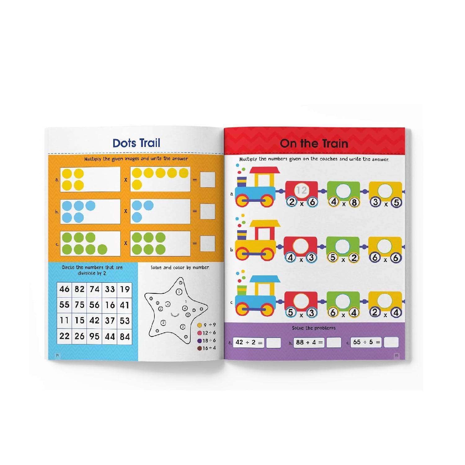 Multiplication and Division Activity Book for Children 80+ Engaging Activities to Build Math Fluency | Paperback