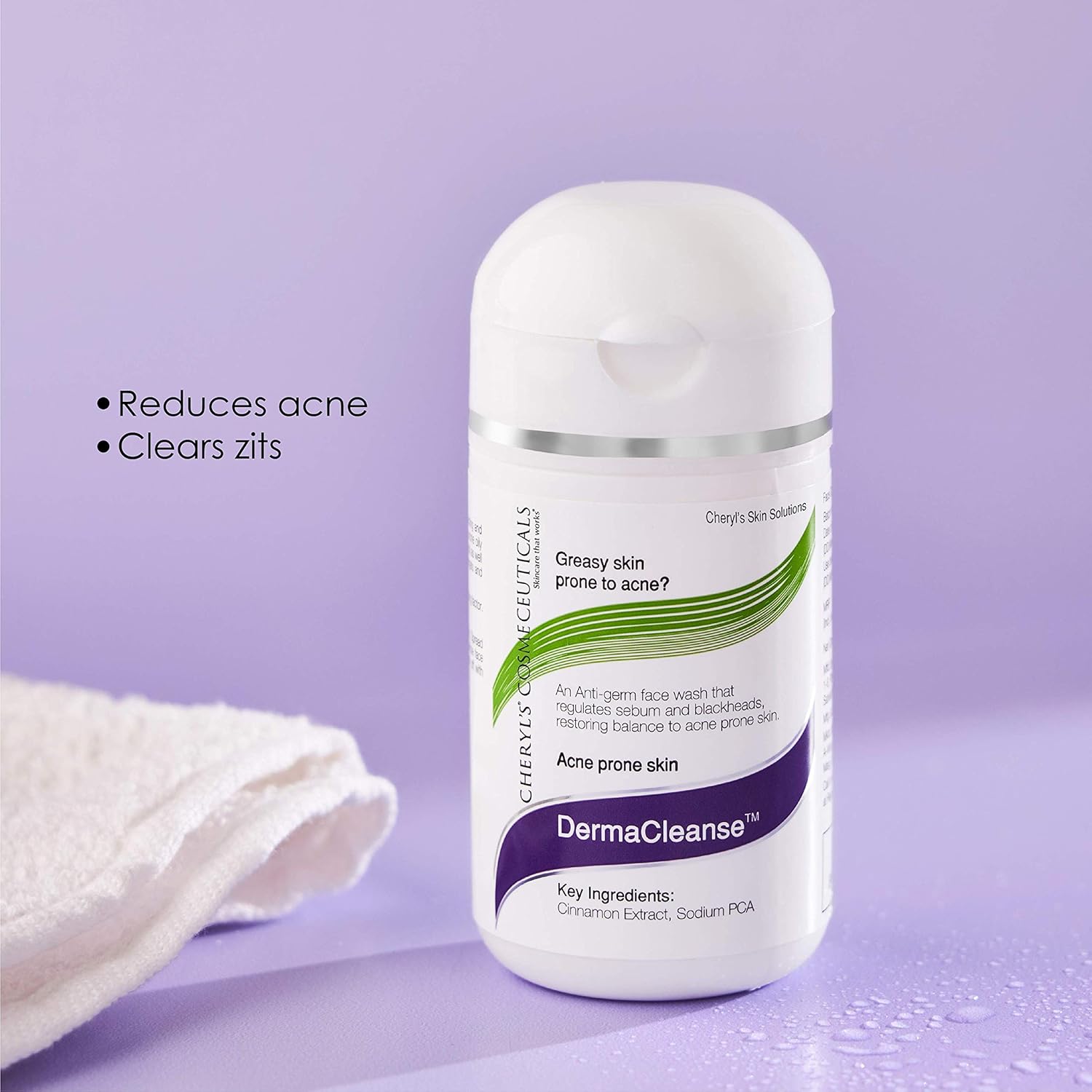 Cheryl’s Cosmeceuticals Derma Cleanse Face Wash (80g) For Acne Prone Skin