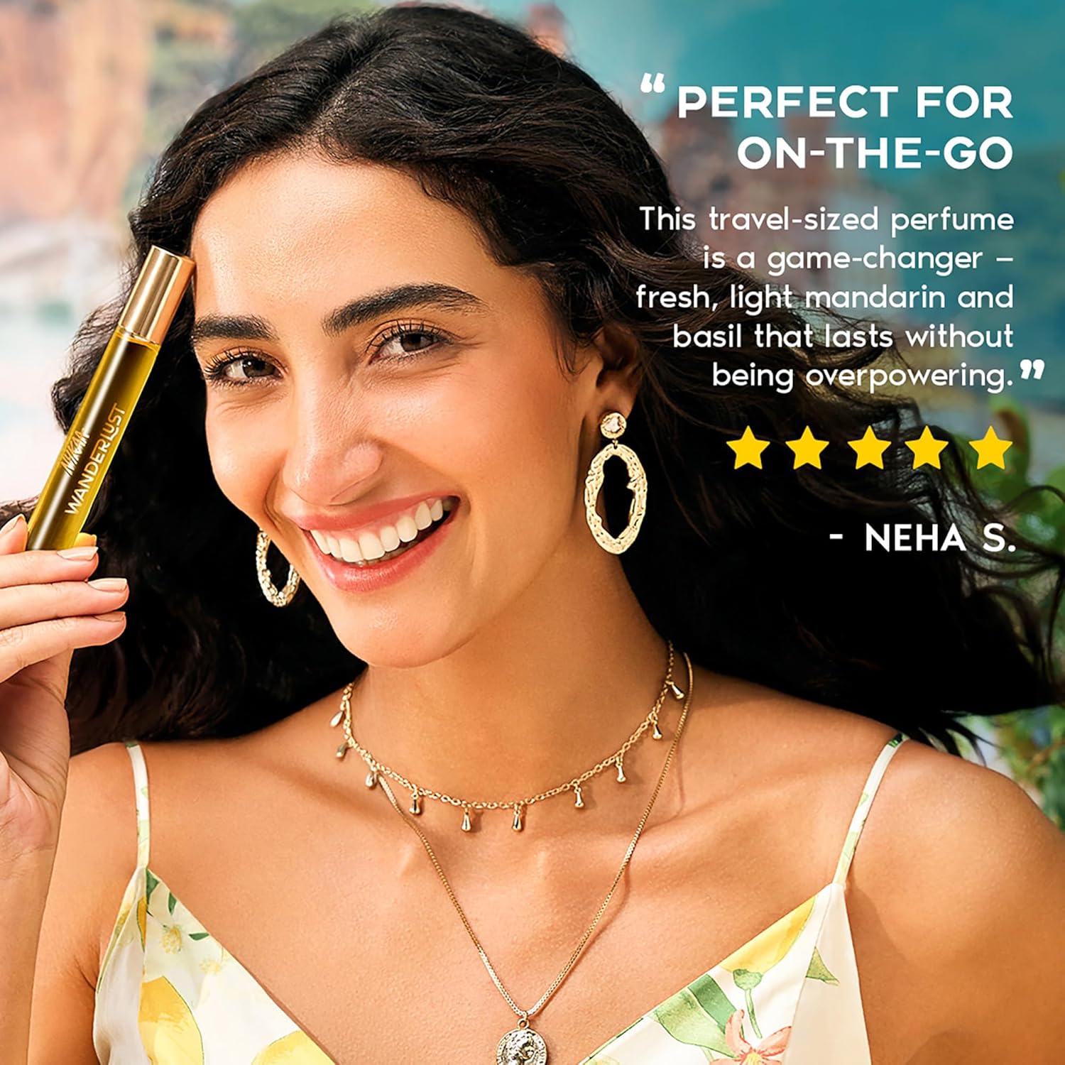 Nykaa Wanderlust Summer in Amalfi Eau De Parfum I Travel size, mini Perfume for Women – 16 ml I Mandarin and Basil Perfume |