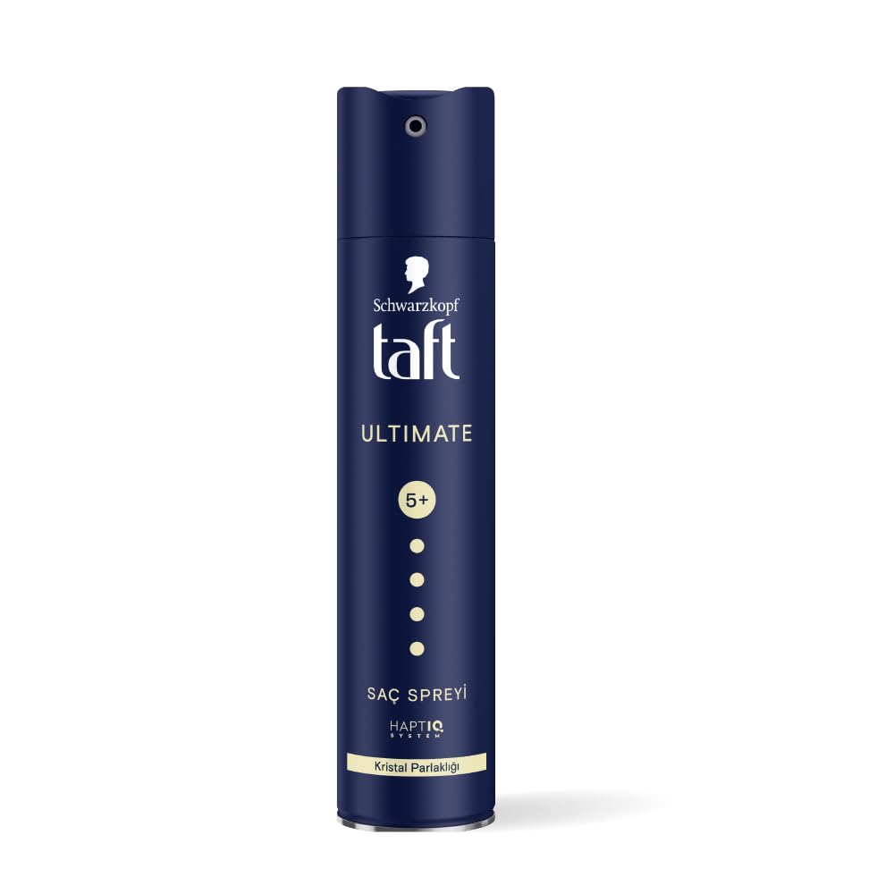 TAFT Schwarzkopf Ultimate Hair Spray For Hair With Crystal Shine | Hold 5+ For 72H hold | Protects From Wind And Humidity | No Stickiness | Easy To Brush Out | For Salon Like Finish - 250Ml. |