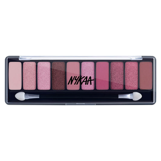 Nykaa Eyes On Me! 10-In-1 Eyeshadow Palette - Daydreaming, Multicolor, Shimmery